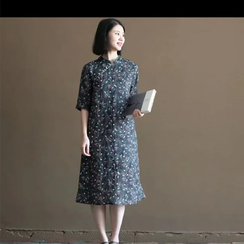 50X140 см черное высокое качество натуральное льняное платье из рами летняя ткань