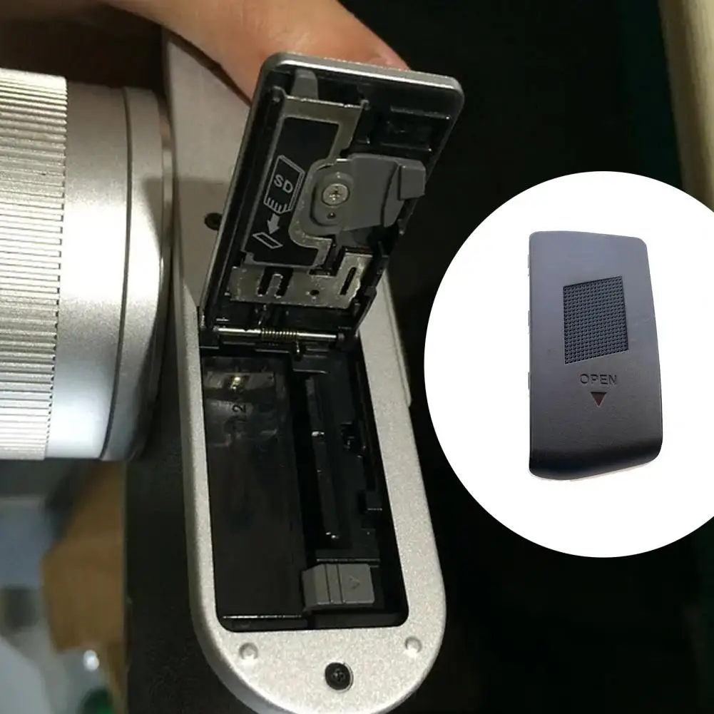 

Widely Compatible Plastic Easy Installation Digital Camera Flash Lamp Battery Door Lip Cap Replacement Battery Box Cover