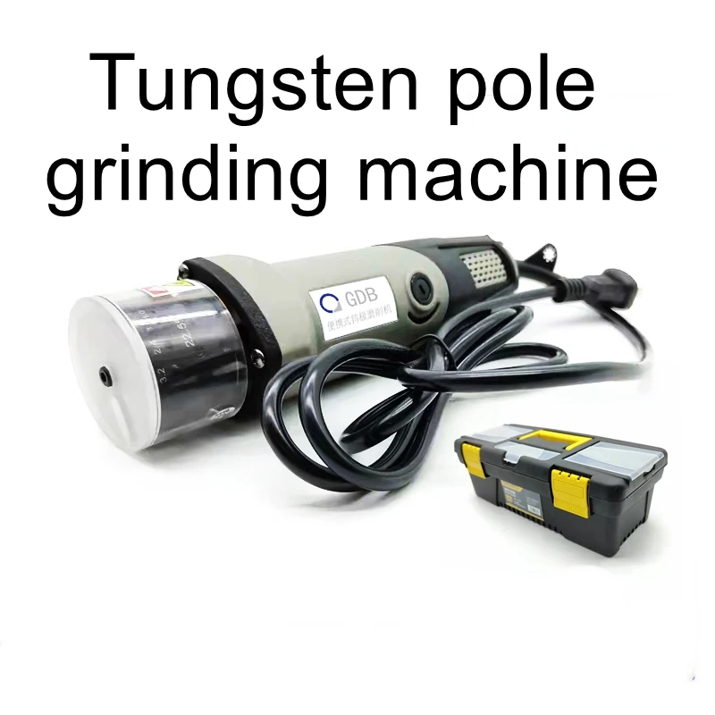 GDB portable tungsten pole sharpening machine GM400 can grind the tip and flat head to cut off light weight and easy to carry