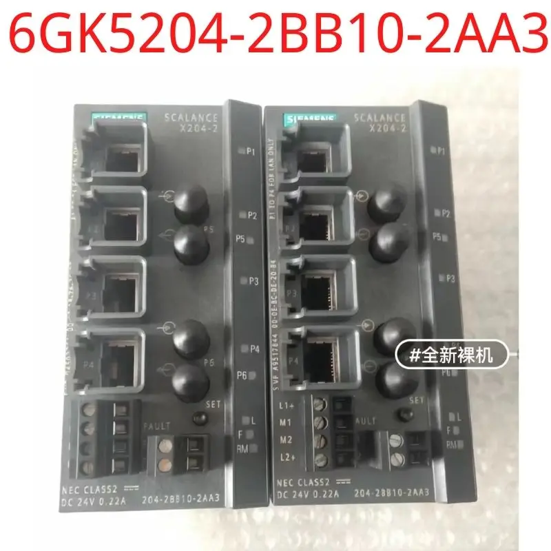 

Brand new in unpacked only 6GK5204-2BB10-2AA3 SCALANCE X204-2, managed IE switch, 4x 10/100 Mbit/s RJ45 ports, 2x 100 Mbit/s mul