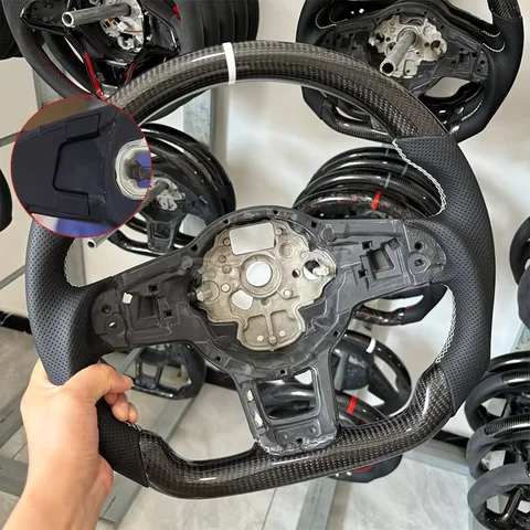 Индивидуальное рулевое колесо из алькантары из углеродного волокна для Volkswagen VW Golf 7 MK7 Mk7.5 GTI Scirocco Polo GTS R Line 2014-2017