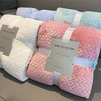 coral fleece blankets wheat ear pattern blanket soft warm air conditioning shawl office nap blanket bed sofa cover bedspread