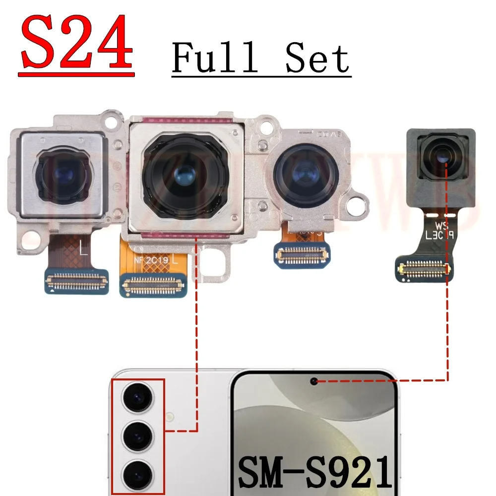 Передняя задняя камера для Samsung Galaxy S24 S921 Фронтальная селфи Широкая основная