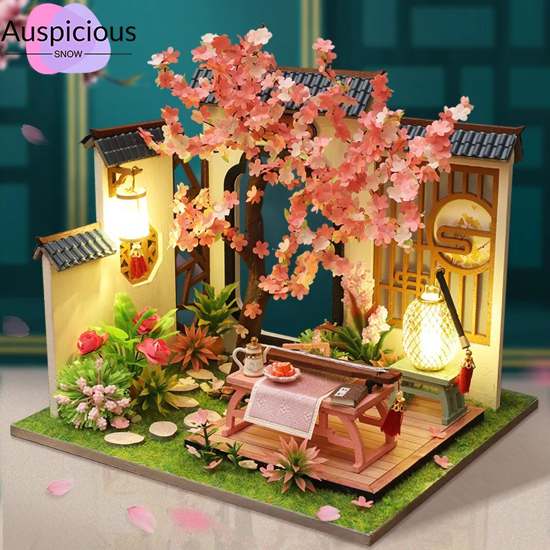 

Diy Wooden Model Cabin Relieving The Fun Of Handmade Micro Architecture Scene Assembly Wooden Model Girlfriend's Birthday Gift