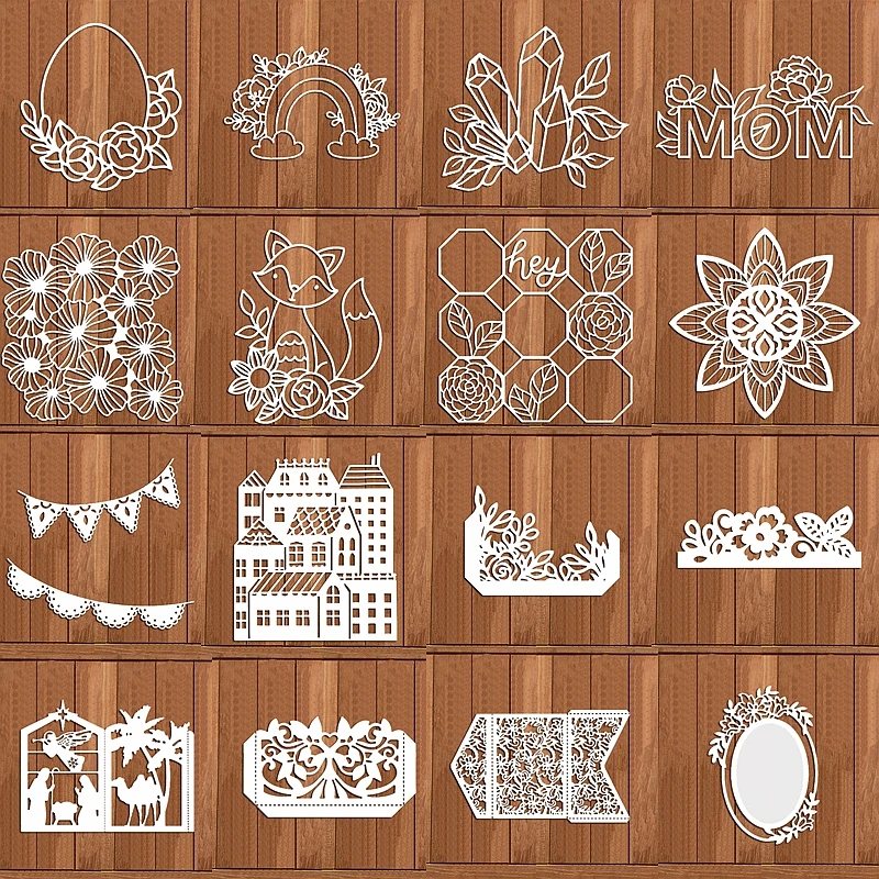Металлические Вырубные штампы, кружевной цветок, яйцо, радуга, лиса, листья, буквы, надписи, искусственное ремесло, украшение, высечки карт