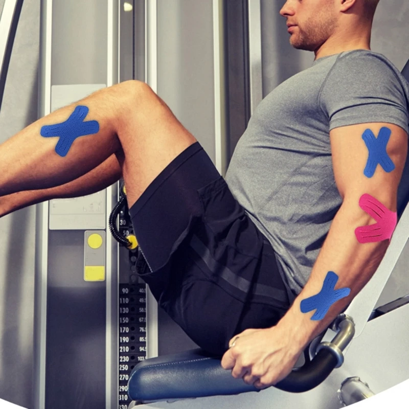 F1FD Cross Muscle Tape Эластичные поперечные ленты Напряженные мышечные для спортивных