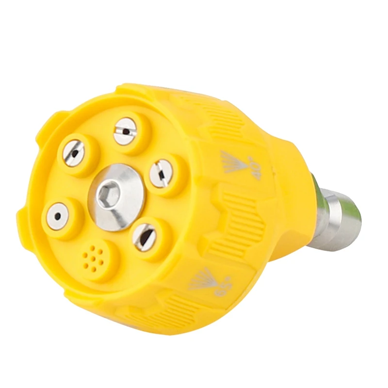 

SEWS-6 In 1 Adjustable Nozzle For 1/4 Inch Quick Connect Male Adapter 3000Psi High Pressure Washer Cleaner Water Parts