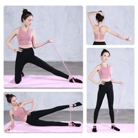 female yoga puller 8 shaped rope sports fitness chest expander gym exercise non slip handle foam muscle training elastic band