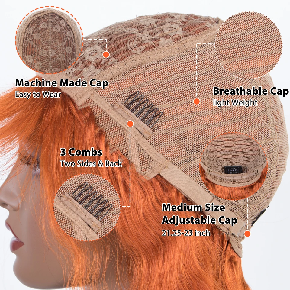 Дебютные длинные волнистые человеческие волосы парики с челкой короткие без