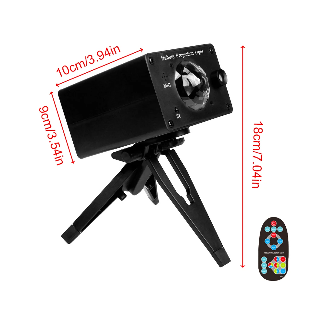 

LED Stage Effect Lighting Strobe Laser Galaxy Projector Night Disco Ball Christmas Holiday Lamp For DJ Party