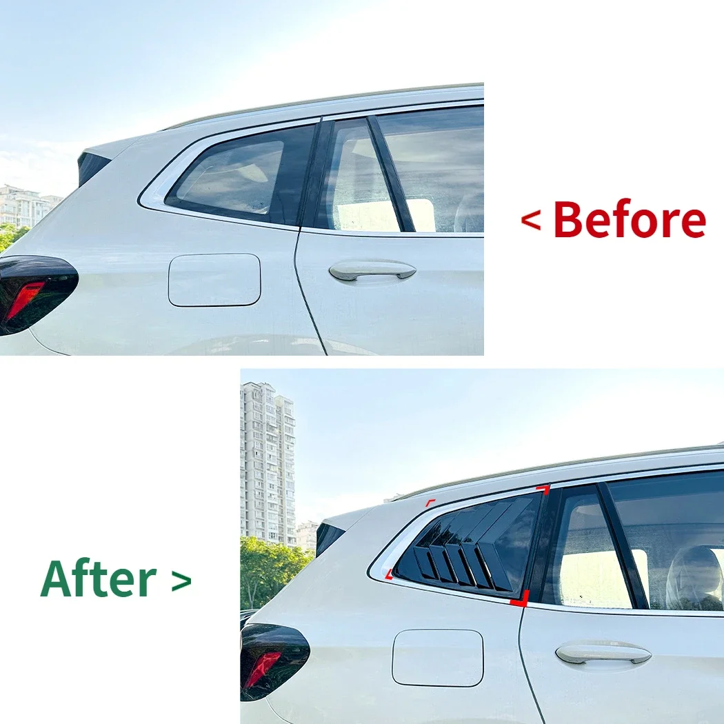 Для BMW X3 G01 IX3 28i 30i 35i 2018 2019 2020 2021 2022 2023 2024 + задние жалюзи боковая крышка затвора