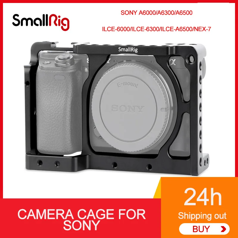 

SmallRig 1661 Camera Cage Rig for Sony A6500 Cage for Sony A6300/A6000/A6500 Nex-7 Camera with Shoe Mount Thread Holes