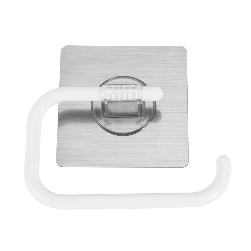 

Toilet Paper Holder Wall-Mounted Holder Punch Free For Bathroom Kitchen Hanging Towel Plastic Wrap And Daily Supplies