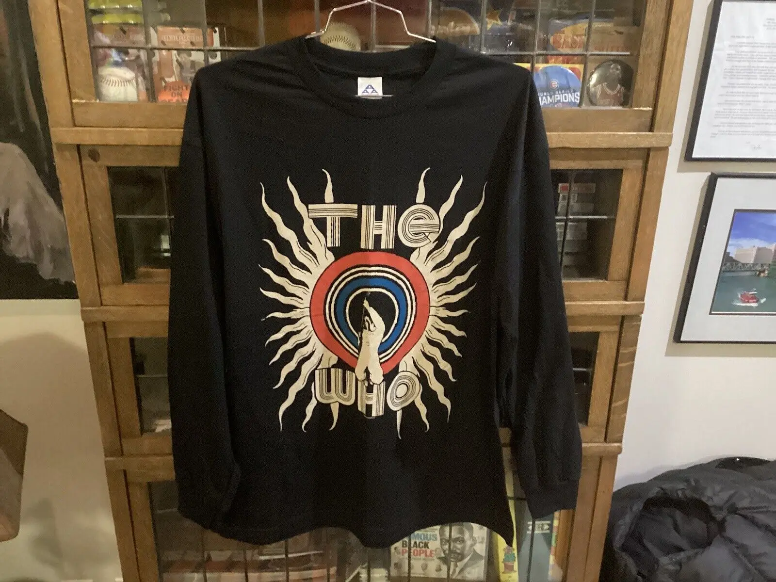 2007 NWOT THE WHO черная футболка для прыжков L S AAA Yearhour Townsend размер XL крутая