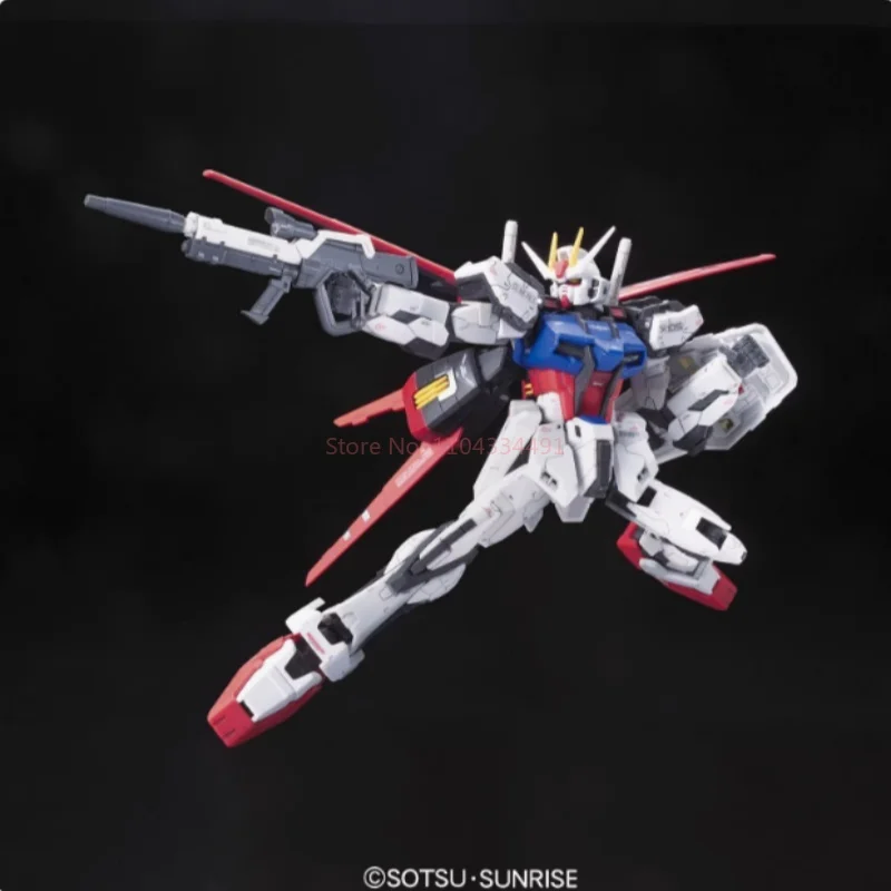 Фото Оригинальный комплект модели Bandai Gundam Rg 03 1/144 Aile Strike Gundam, аниме, коллекция экшн-фигурок, серия игрушек для мальчиков, подарки на день рождения №5
