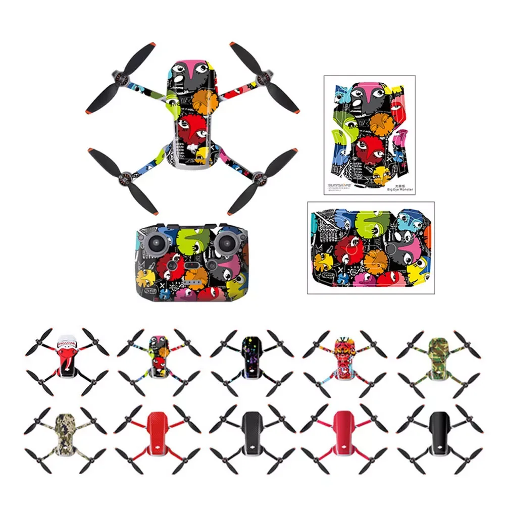 

NewMini 2 Protective Film PVC Stickers Waterproof Scratch-proof Decals Full Cover Skin for DJI Mavic Mini 2 Drone Accessories