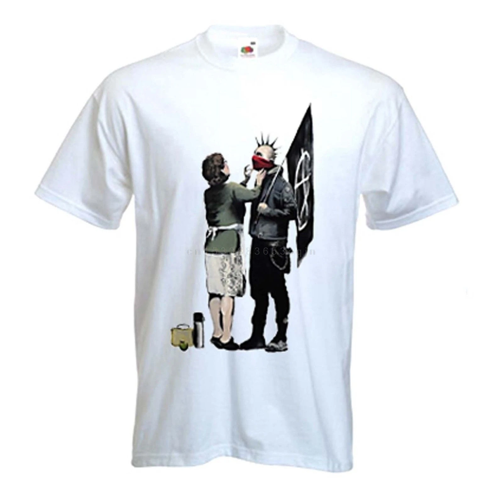 

BANKSY PUNK MUM T-SHIRT - Anarchy Anarchist Protest Mother - Sizes Small to5XL