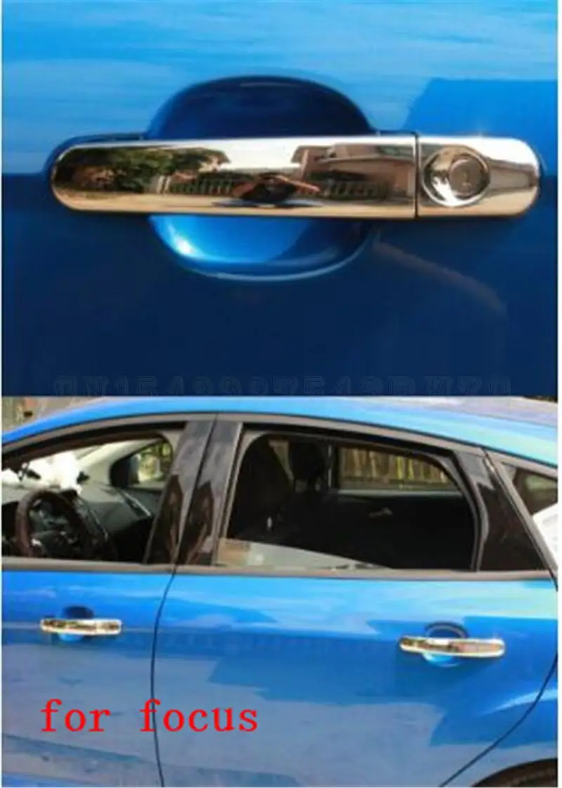 

For Ford Focus 2 Focus 3 2005-2011 2012- 2018 Abs Chrome Door Handle Bowl Door Handle Protective Covering Cover Trimcar-styling