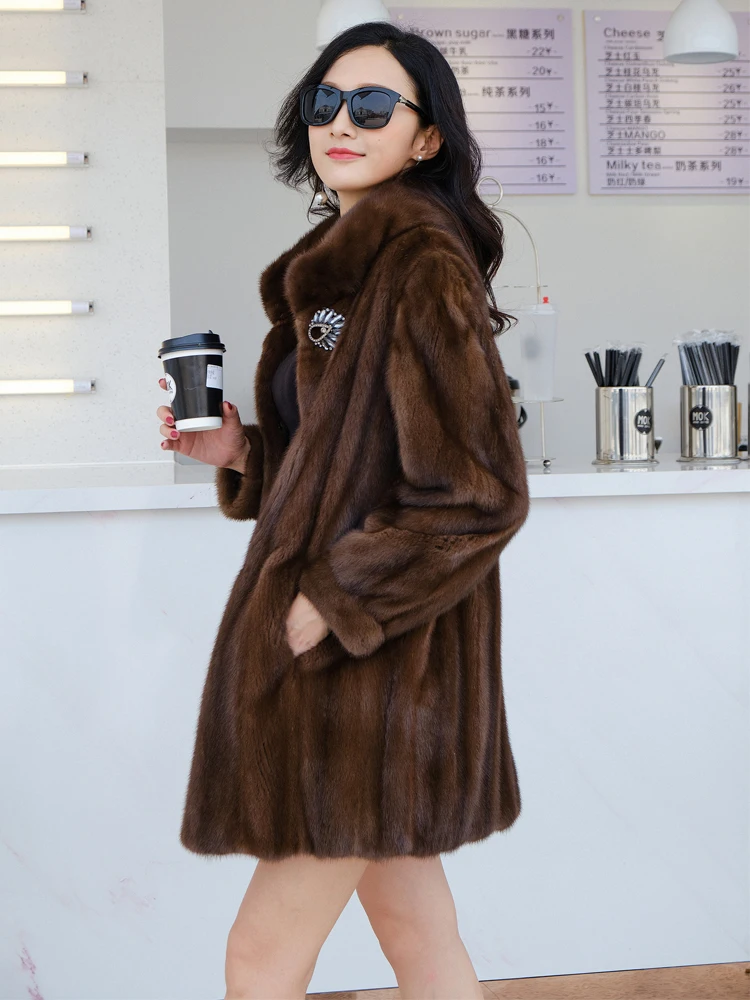 Best Winter Women's Cold Coat Coats Woman Winter 2022 Fur Thick Winter Office Lady Other Fur Yes Real Fur Plus Size Women's Coat enlarge