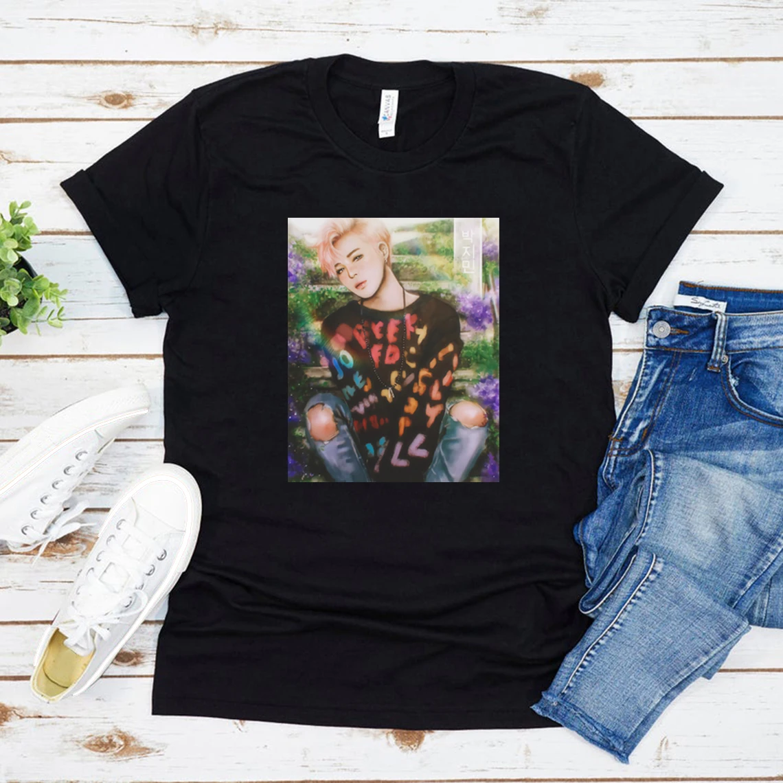 

Jimin You Never Walk Alone T Shirt Korean Rapper Boyband Kpop T-Shirt Woman Tshirts Tumblr Grunge Fashion Tee Unisex Summer Top