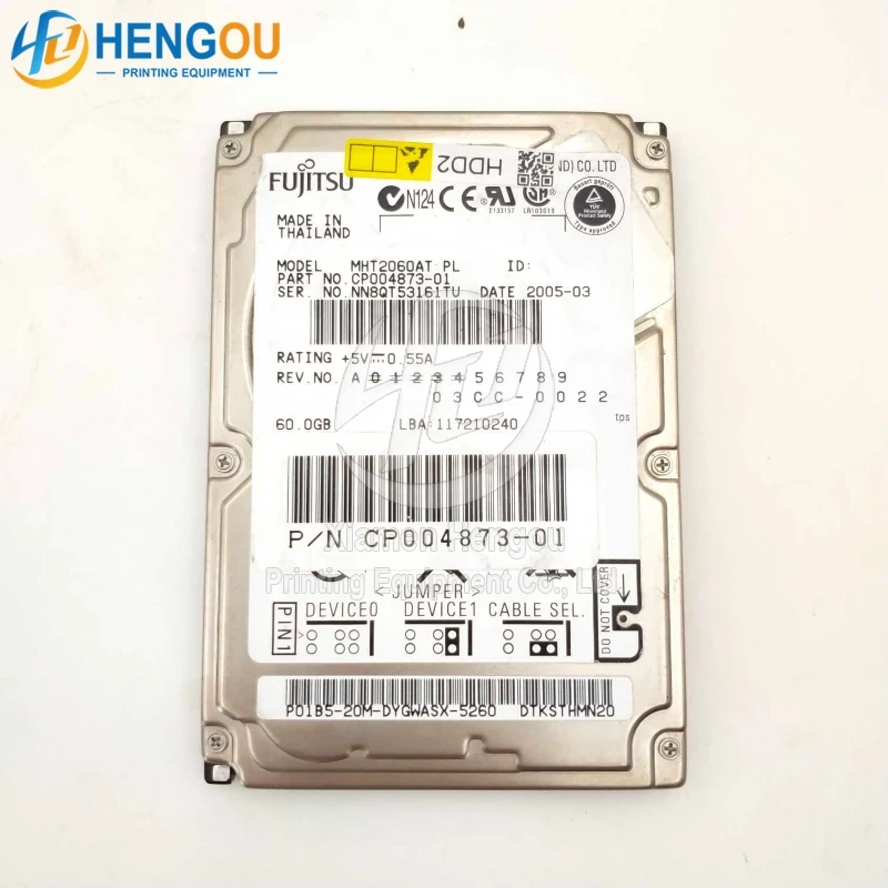 

2 pieces=1 set Version No: CP2-V037.100 MC2-C-2RO-05 00.783.0182 hard disk for cp2000 computer high quality