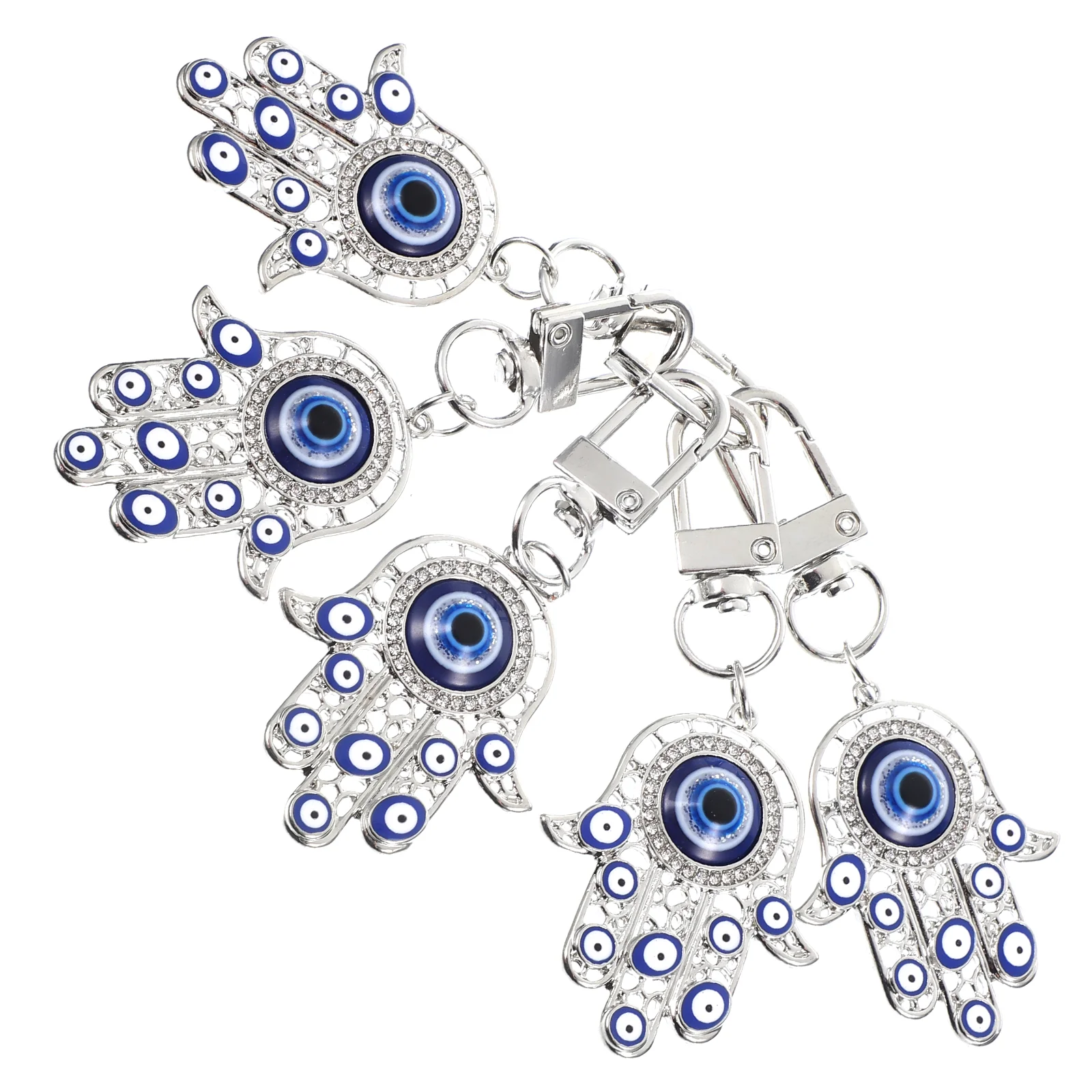 5 шт. подвески для ключей от сглаза автомобильный кулон брелок Рука Фатимы
