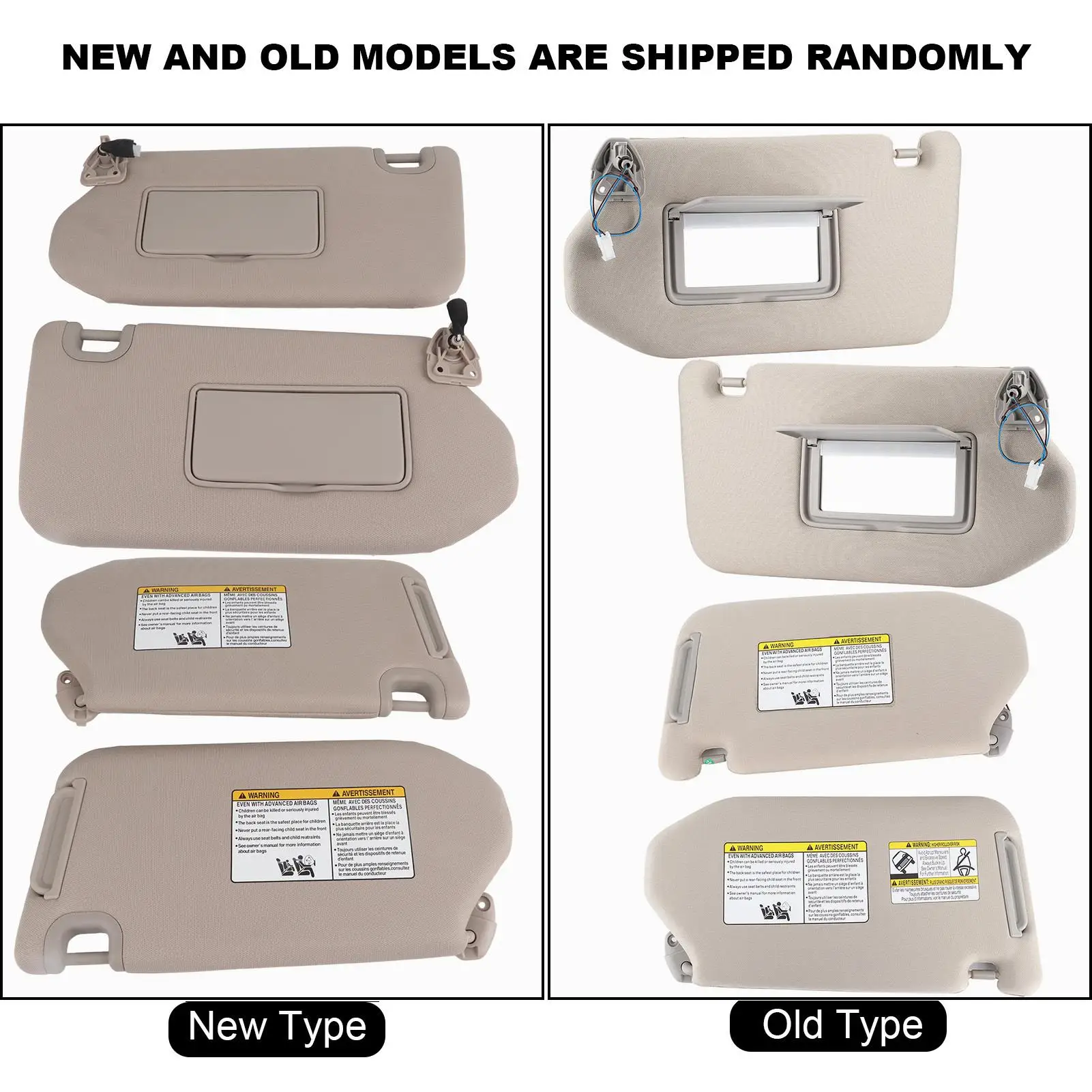 1 пара левого и правого солнцезащитного козырька 964019 PB0A Подходит для Nissan pathfinder (SL