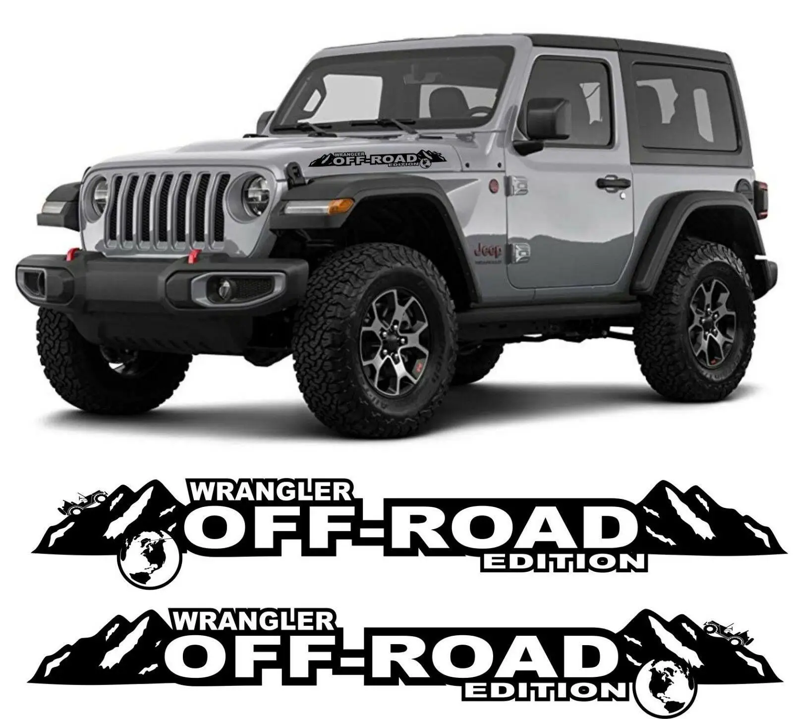 

2 шт. автомобильные наклейки Wrangler JK JL TJ YJ Renegade Liberty Patriot Trail Hawk Rubicon виниловые горные наклейки аксессуары