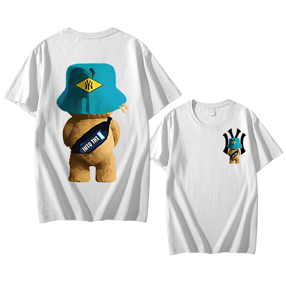 

For Men's Printed Luxury Teddy Bear Poster T Shirts Summer Short Sleeve 100% Cotton OversizedT-shirt Cool Tees Tops Streetwear