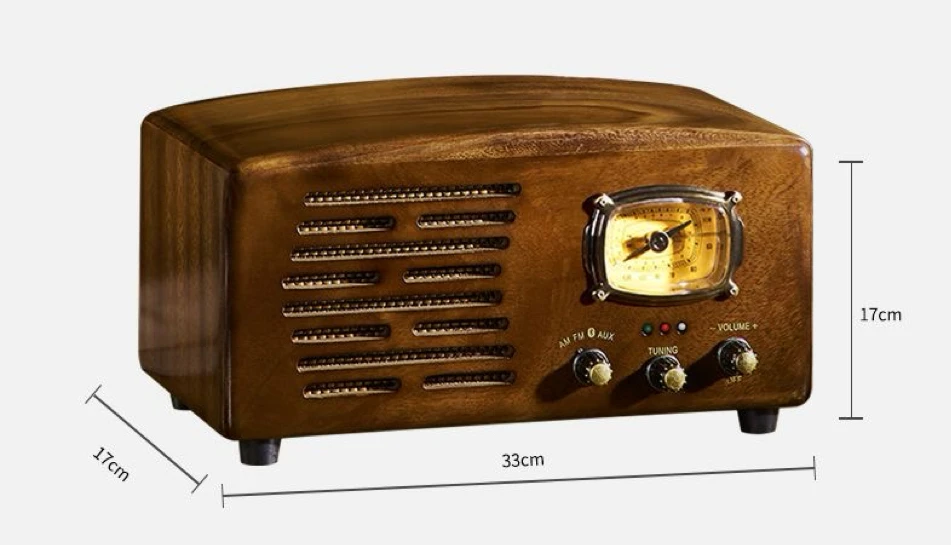 Винтажное радио B26 оригинальный деревянный ретро-динамик Bluetooth звуковая система