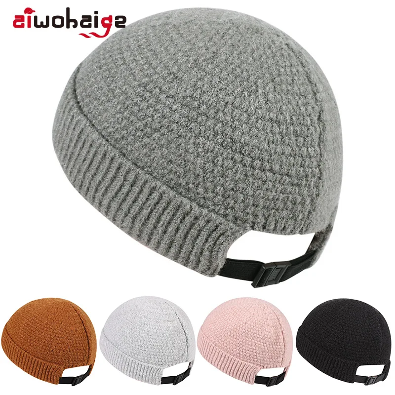 

New Beanie Winter for Women Men Boys Girls Crochet Skullies Hat Solid Color Unisex Autumn Knitted Beanies Caps Wild Accessories