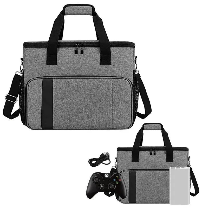 

Console Carrying Bag Portable Controller Bag Travel Storage Backpack Waterproof Shoulder Carry Case With Multiple Pockets Gaming