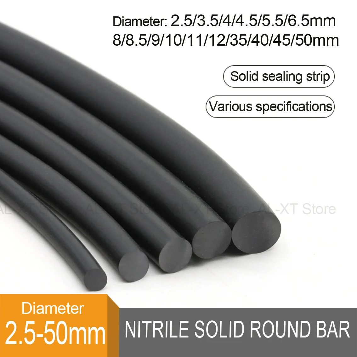 

Черная уплотнительная лента из нитрила 2.5~50 мм