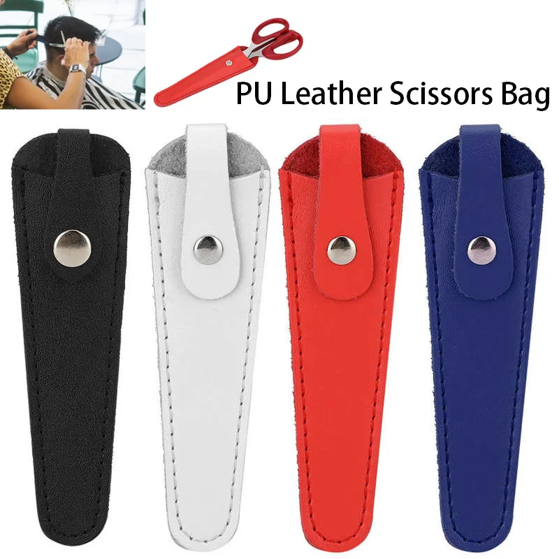 

Professional Hairdresser PU Leather Scissors Bag Portable Barber Scissors Storage Casing Hairdressing Hair Accessories Tools