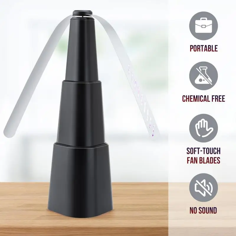 Pest Repellent Table Fan Abs Usb Charging Foldable Portable Stretchable Summer Pest Bugs Repellent Fan Automatic Electronic