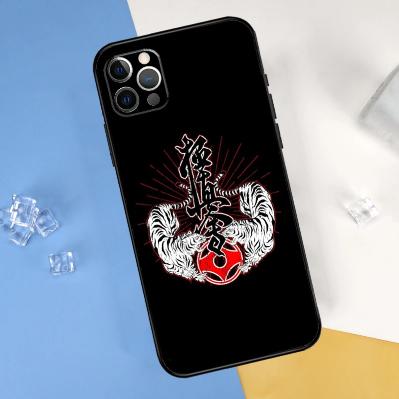 Чехол для телефона с символом киокушин каратэ iPhone 16 Pro 15 11 13 14 Max 12 Mini XR Plus 16e Cover Shell