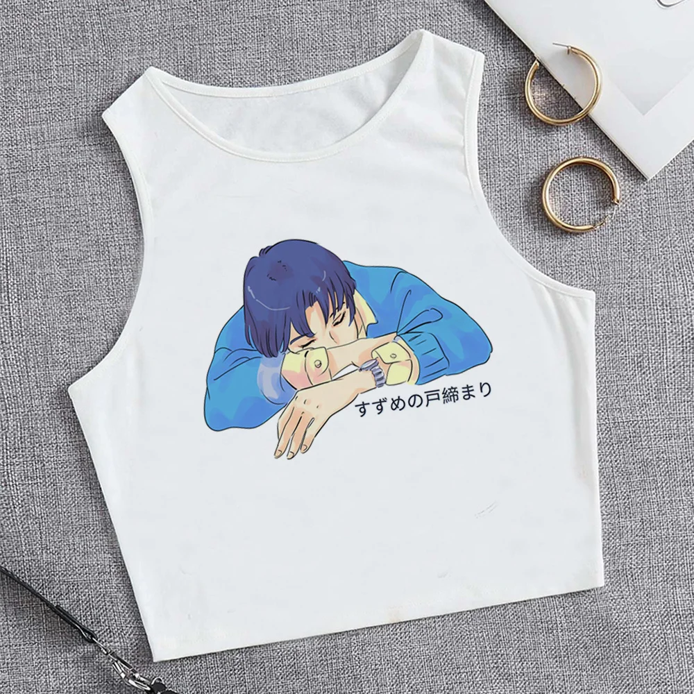 

suzume tank top 90s korean fashion fairy grunge crop top girl 90s streetwear trashy cropped clothes