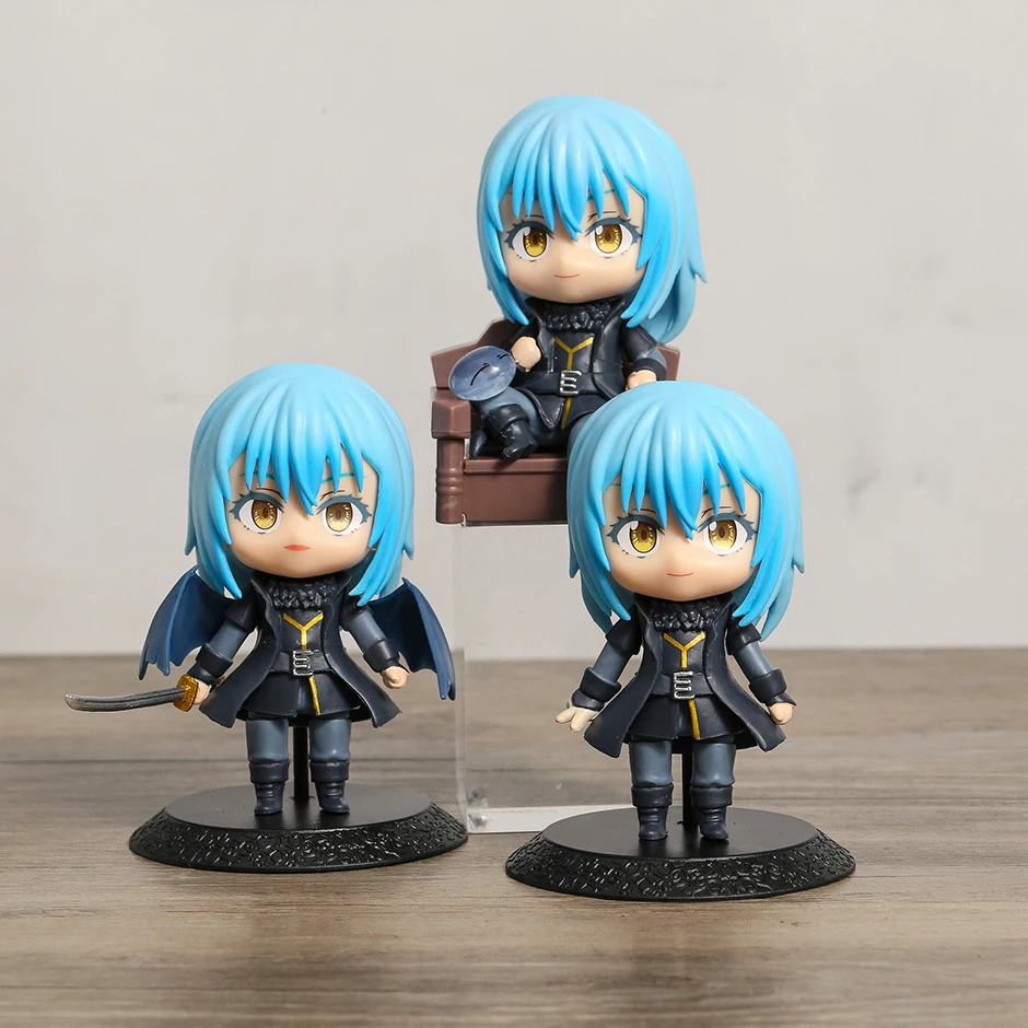 

10 см 3 шт./компл. в этот раз я получил реконцентрированную как слизь Rimuru Tempest ПВХ Фигурки коллекционные модели игрушки