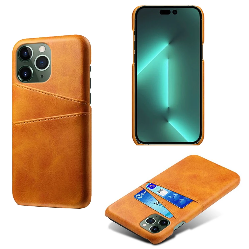 

Card Case For iPhone 14 Pro Max Cover iPhone 14 Pro Case Credit Card Vintage PU Leather Wallet Case For iPhone 14 Plus 14 Pro