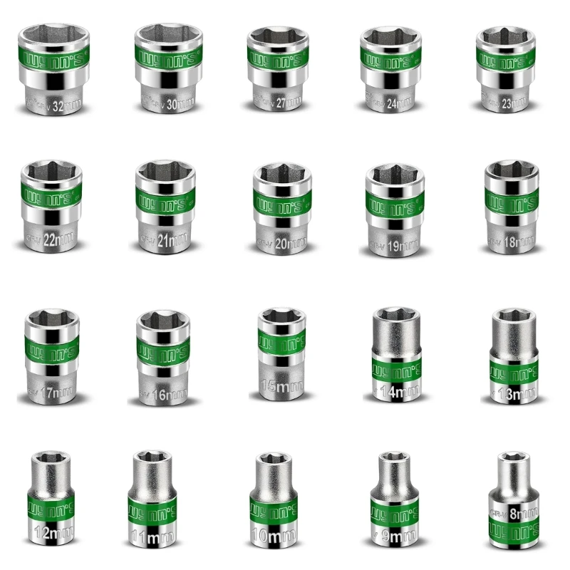 

Шестигранный ключ с головкой, 8-30 мм, 12,5 мм, 1/2 дюйма, набор метрических шестигранных гаечных ключей