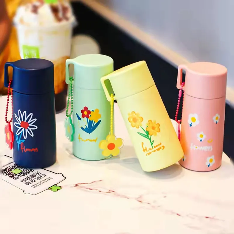 

Flower Bag Cup Thermal New Creative Mini Compact 304 Stainless Steel Vacuum Portable Insulation Water Bottle