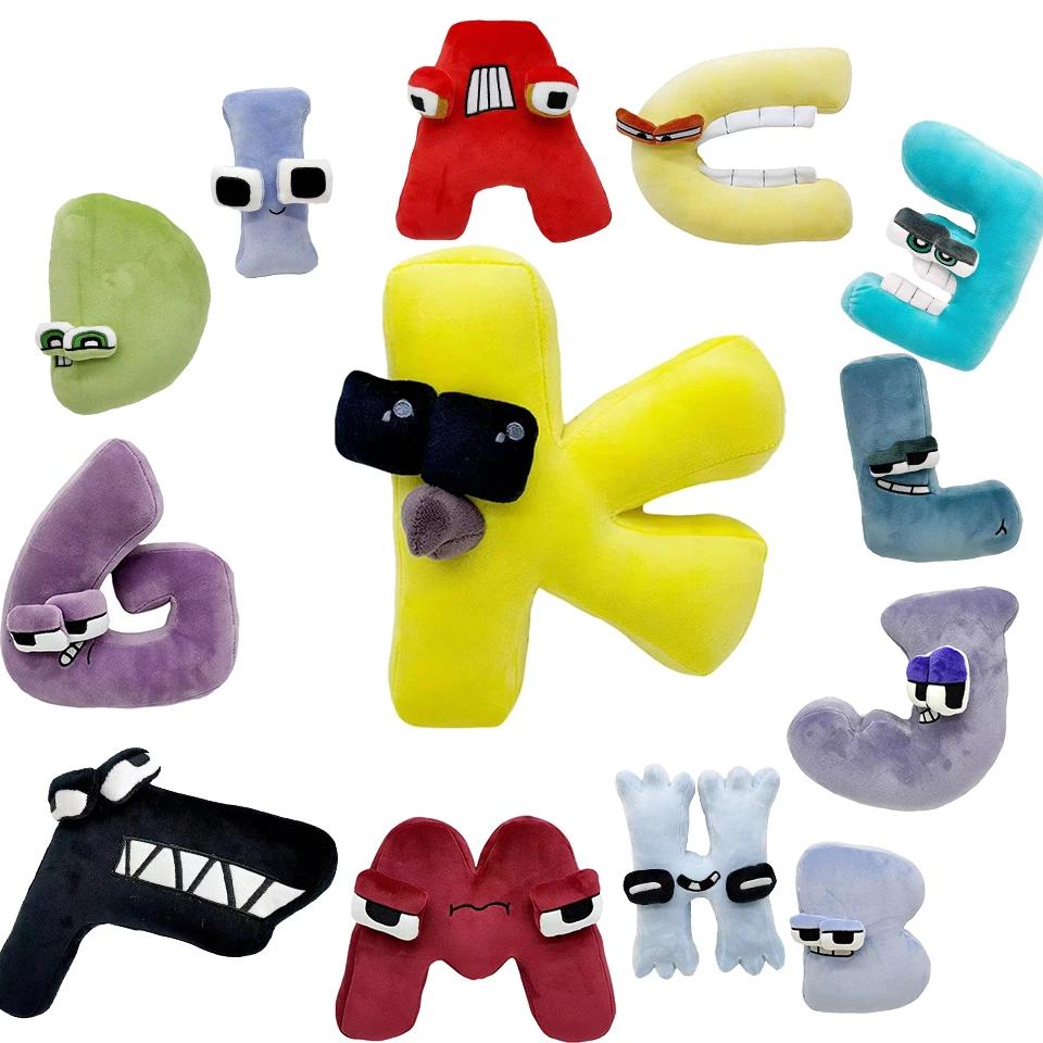 

26PCS Set Alphabet Lore But are Plush Toy Stuffed Animal Plushie Doll Toys Gift for Kids Children Christmas Gift Montessori Toy