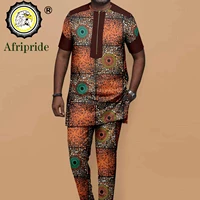 african tracksuit for men dashiki print shirts and ankara pants tracksuit tribal outwear plus size casual clothes a2216031