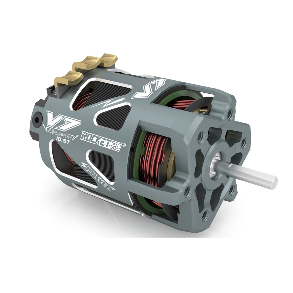 Фото Бесщеточный сенсорный мотор Rocket-RC 540 V7 17.5T и комбо-контроллер ESC TS160 V3PRO 160A Bluetooth для радиоуправляемых моделей 1/10: туристических автомобилей, краулеров, для соревнований №5