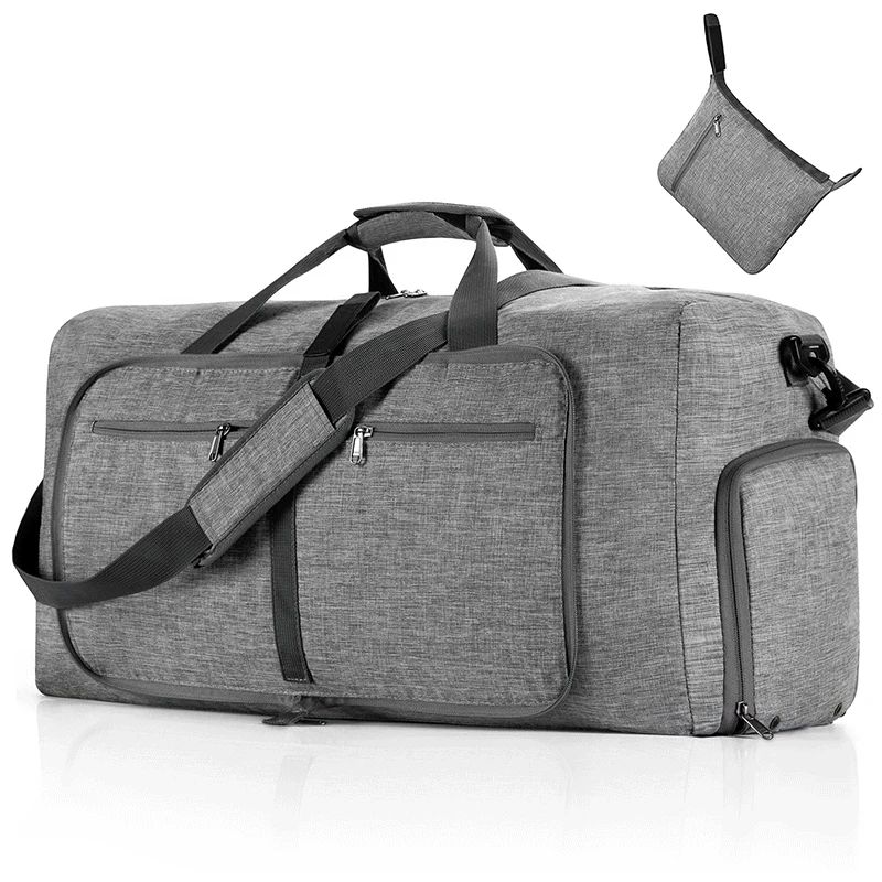 

65/85L/115L Large Capacity Fitness Travel Bag Oxford Cloth Foldable Luggage Handbag Portable Gym Bag Single Shoulder Sports Bags