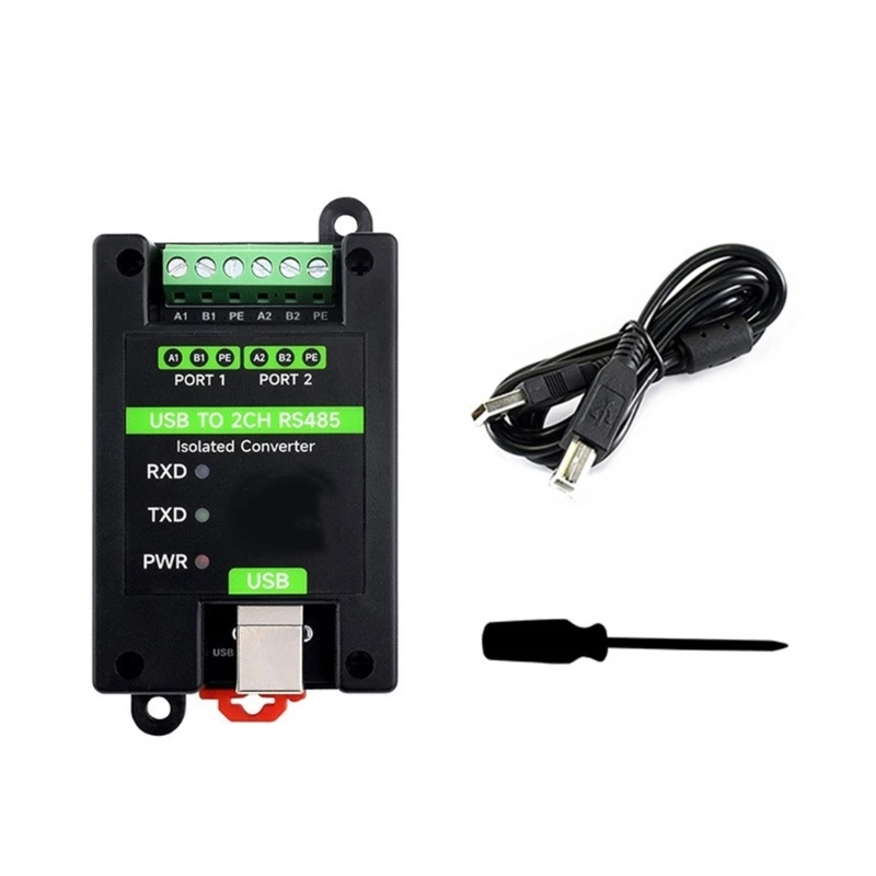 Надежный модуль адаптера преобразования USB в 2 канала RS485 множественная защита 87HC