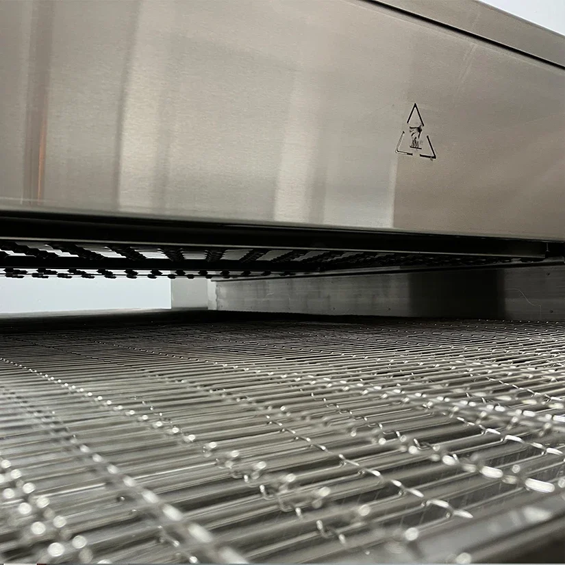 Электрическая конвейерная печь для пиццы большой размер 26 дюймов цепь