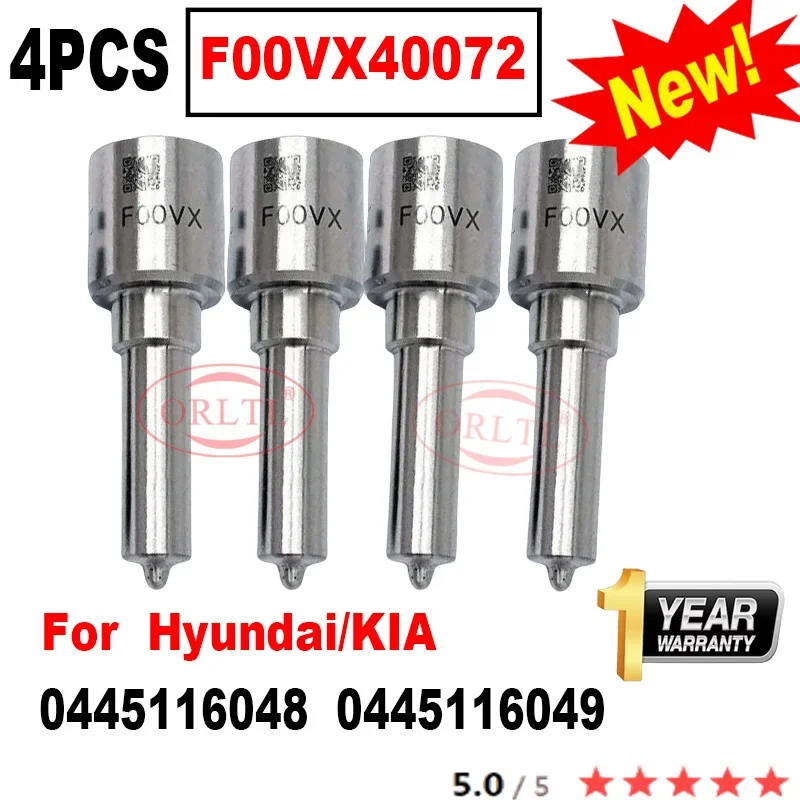 4 шт. F00VX40072 форсунка дизельного топлива 0445116048 0445116049 Для BOSCH Piezo Hyundai KIA ix55 3.0d Mohave ORLTL