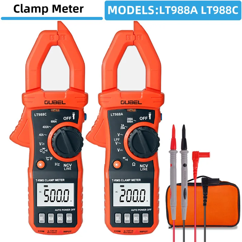 

Мини-зажим-измеритель истинное среднеквадратичное значение мультиметр Цифровой Зажим постоянного и переменного тока Емкость Сопротивлен...