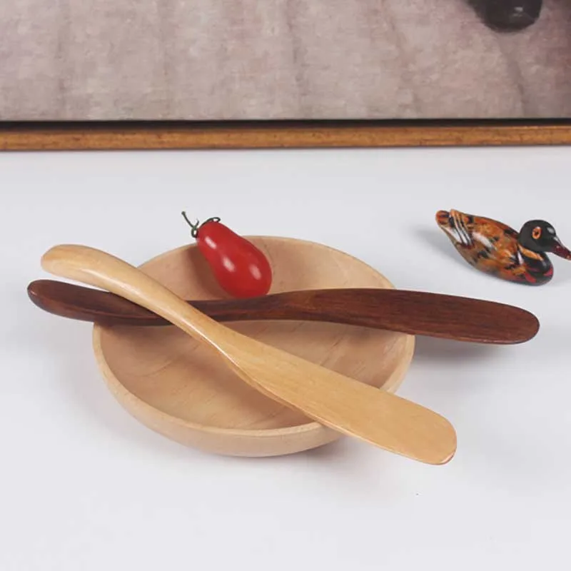 

Деревянная посуда в японском стиле, столовая посуда, универсальный десертный нож для хлеба, нож для масла, кухонные принадлежности, 2 цвета, 1...